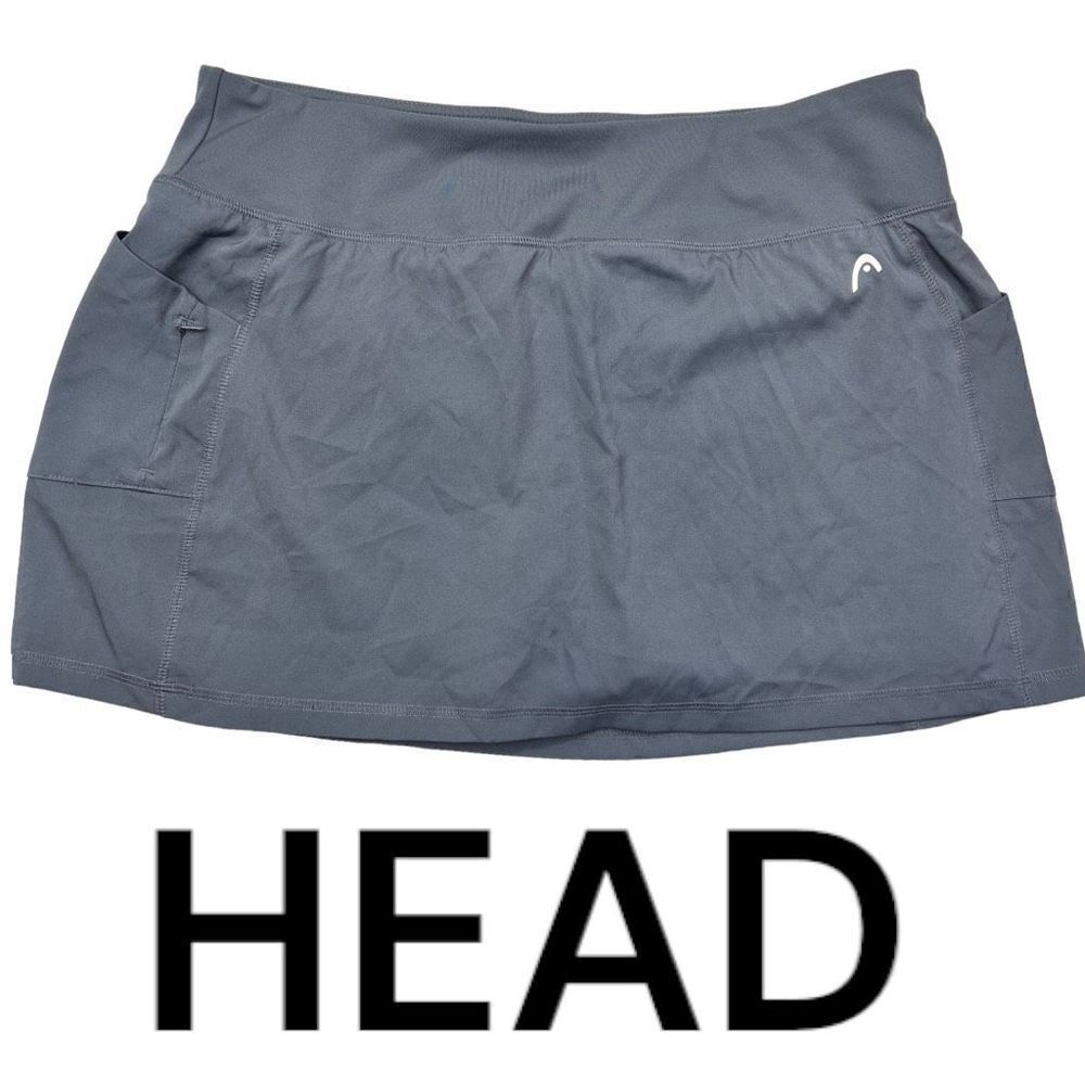Head Skort Women's XL Gray Skort High Waist Band with Pockets